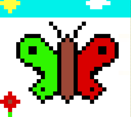 Premier dessin PixelArt de Célian